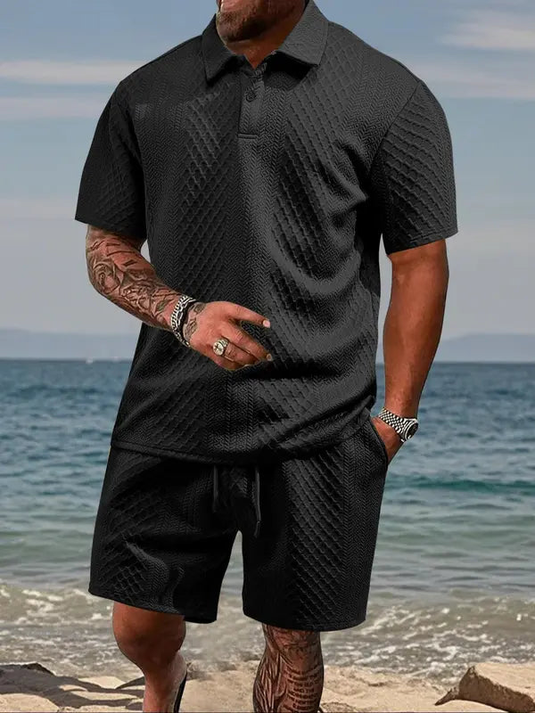 The "Como" Waffle Resort Set | Comfort Stretch & Zero-Iron