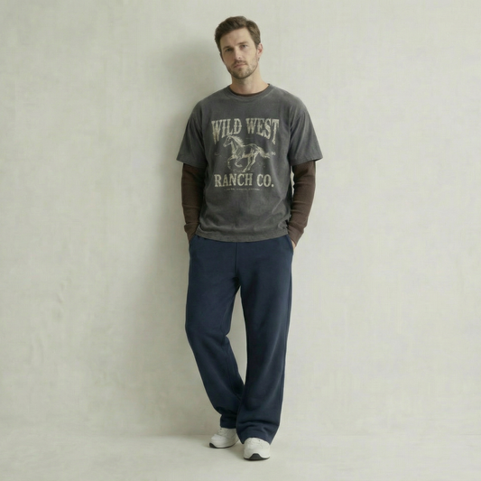 The "Drape" Wide-Leg Jogger | Premium Heavyweight Lounge Pant