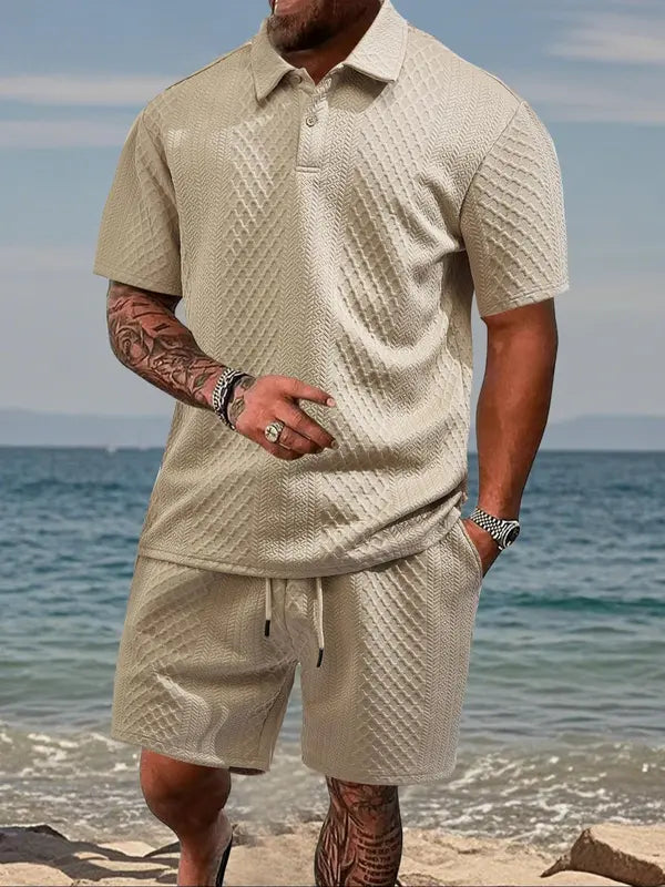 The "Como" Waffle Resort Set | Comfort Stretch & Zero-Iron