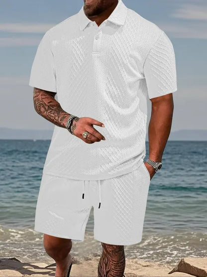 The "Como" Waffle Resort Set | Comfort Stretch & Zero-Iron