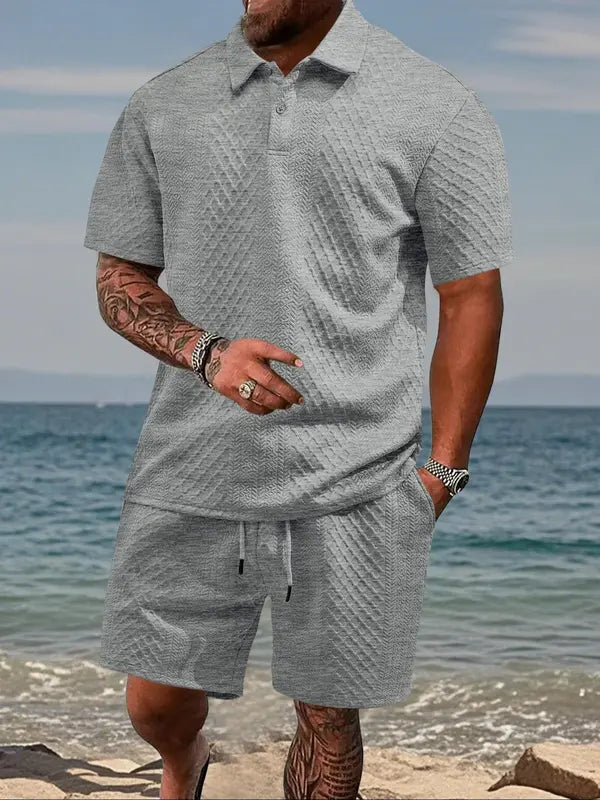 The "Como" Waffle Resort Set | Comfort Stretch & Zero-Iron