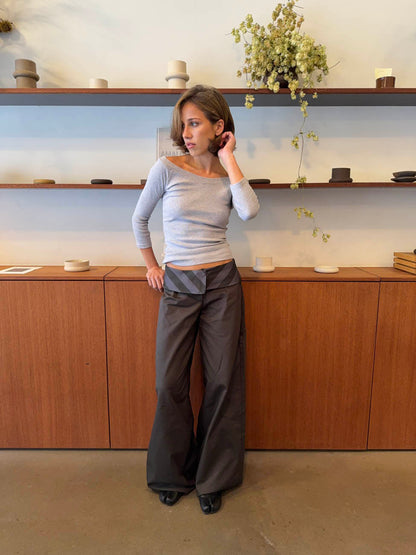 Bello Pants - stribed trim
