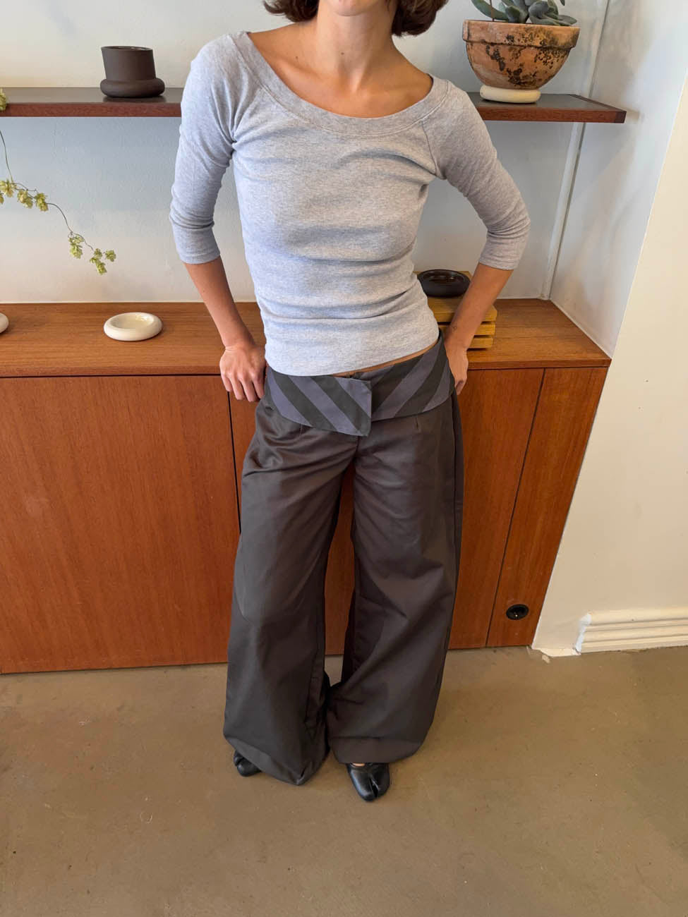 Bello Pants - stribed trim