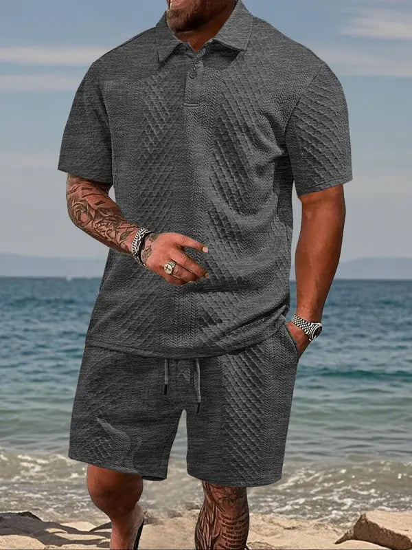 The "Como" Waffle Resort Set | Comfort Stretch & Zero-Iron